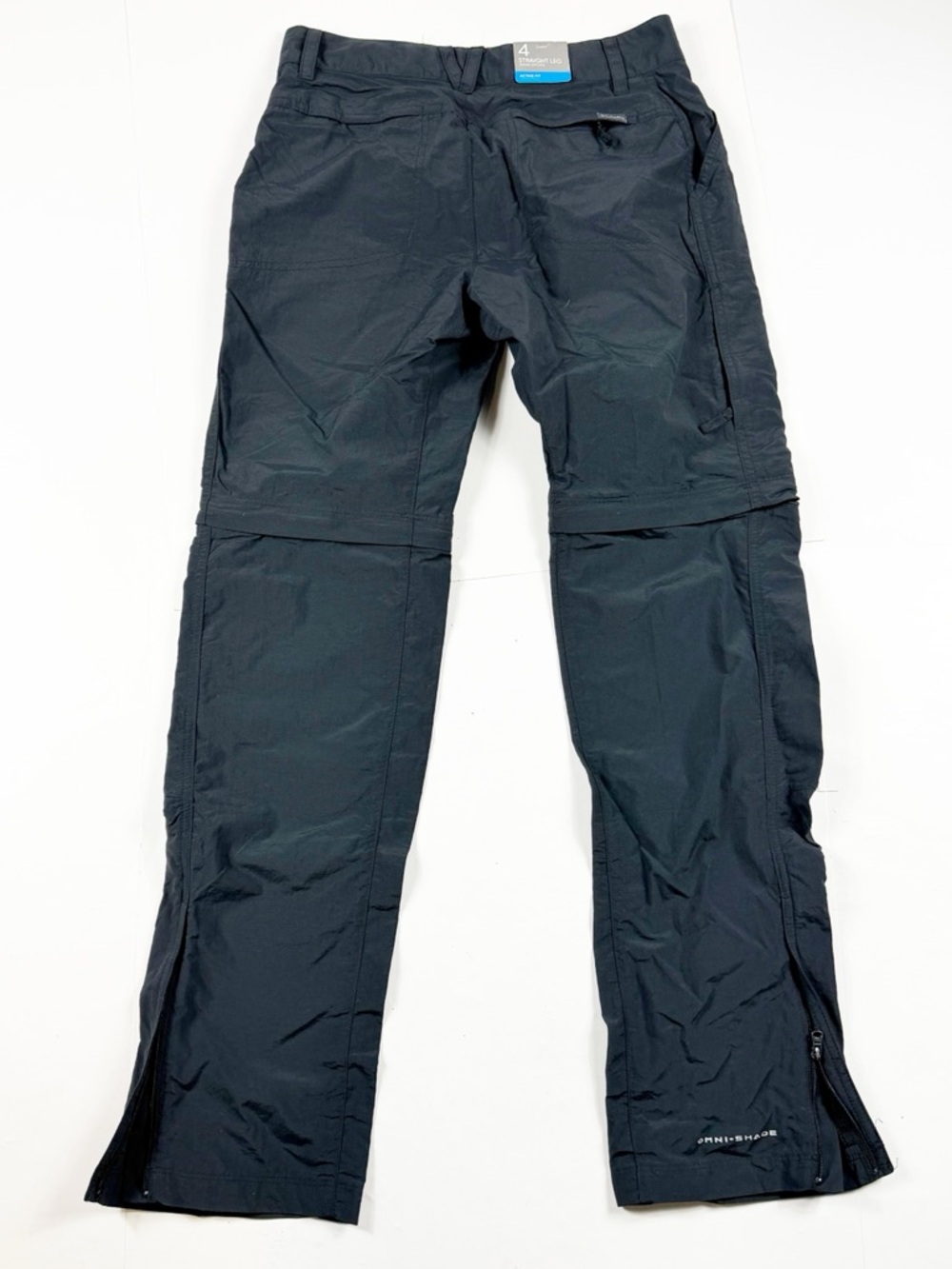 Columbia Convertible Outdoor Hiking Pants Straight leg Active Fit Gray‎ Size 4 - Picture 2 of 5